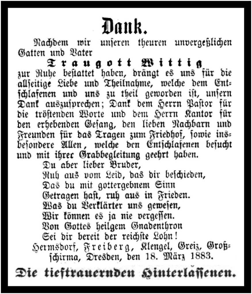 1883-03-18 Hdf Trauer Wittig